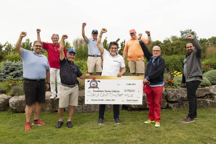 Nuovo record per l’Open di golf Santa Cabrini: raccolti  217 000$ netti